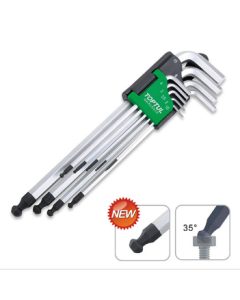 TOPTUL - Комплект Г-образни шестостени , заоблен край, усилени