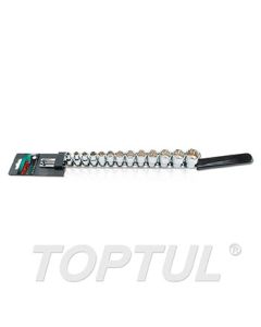 GBAQ1301 -  Комплект вложки дванадесетостен 3/8" инчови (13 бр.)