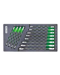 GEA1214 -  Комплект звездогаечни ключове с тресчотка (12 бр)