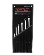 TOPTUL - Комплект дълни ключове 8-24 mm, 6 бр.