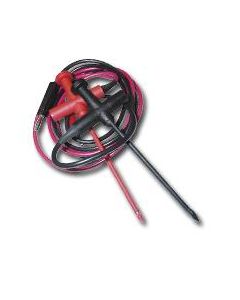 Пробник за кабели червен/черен с 90 см кабел завършващ с банан (2 бр.)