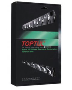 TOPTUL - Комплект звездогаечни ключове, матирани, 8 бр.