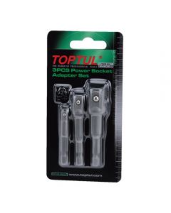 TOPTUL - Комплект адаптери за накрайници 1/4, 3 бр.