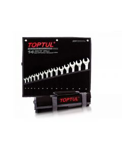TOPTUL - Комплект звездогаечни ключове, усилени, 8~24 mm, 14 бр. 