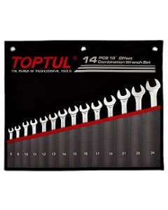 TOPTUL - Комплект звездогаечни ключове, професионални 8-24 mm