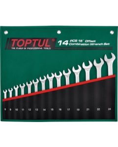 TOPTUL - Комплект звездогаечни ключове, професионални, 14 бр.